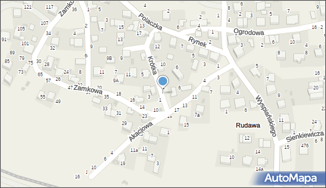 Rudawa, Krótka, 2, mapa Rudawa