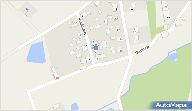 Rudna, Krańcowa, 9, mapa Rudna