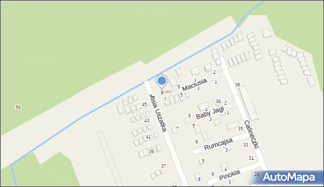 Rusinowo, Króla Maciusia, 8, mapa Rusinowo