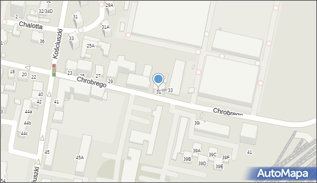 Rybnik, Króla Bolesława Chrobrego, 31, mapa Rybnika