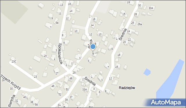 Rybnik, Kręta, 6, mapa Rybnika