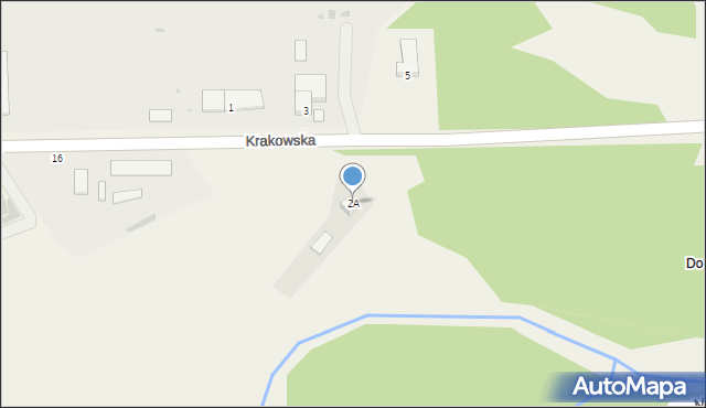 Rychwałd, Krakowska, 2A, mapa Rychwałd