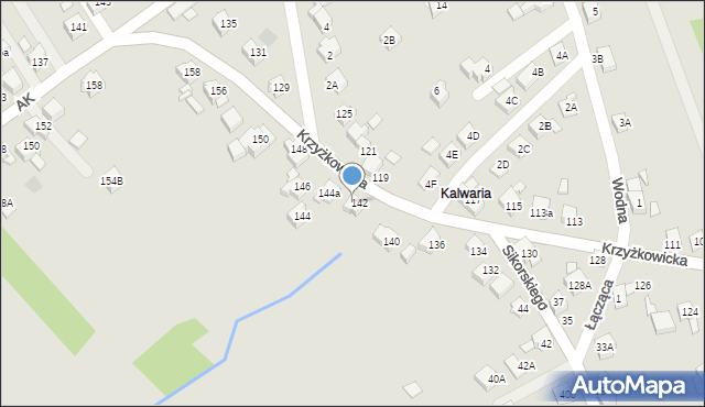 Rydułtowy, Krzyżkowicka, 144A, mapa Rydułtowy