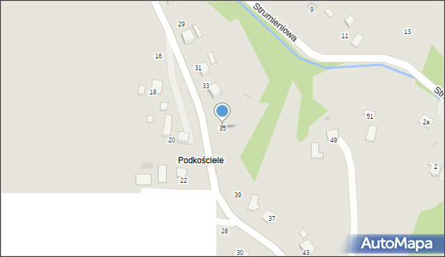 Ryglice, Króla Władysława Łokietka, 35, mapa Ryglice
