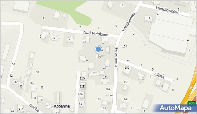 Rząska, Krakowska, 179, mapa Rząska