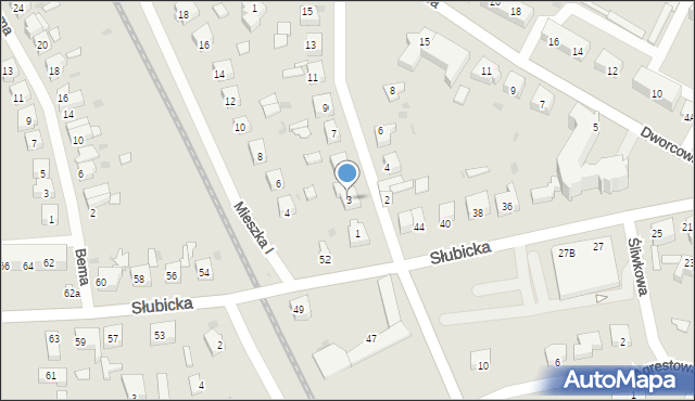 Rzepin, Króla Bolesława Chrobrego, 3, mapa Rzepin
