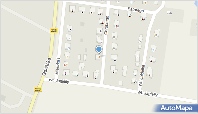 Rzepnica, Króla Bolesława Chrobrego, 3, mapa Rzepnica