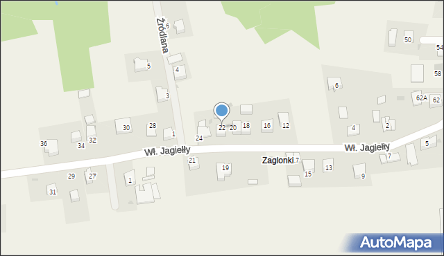 Rzeszotary, Króla Władysława Jagiełły, 22, mapa Rzeszotary
