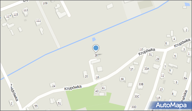 Rzeszów, Krupówka, 18, mapa Rzeszów