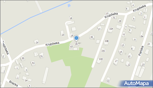 Rzeszów, Krupówka, 41, mapa Rzeszów