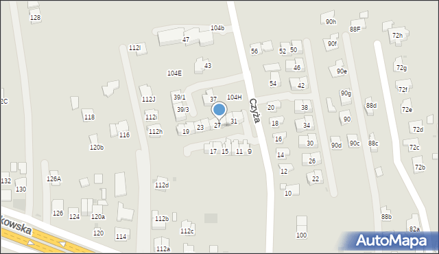 Rzeszów, Krakowska, 106n, mapa Rzeszów