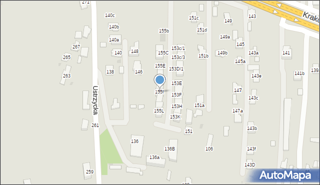 Rzeszów, Krakowska, 155I, mapa Rzeszów