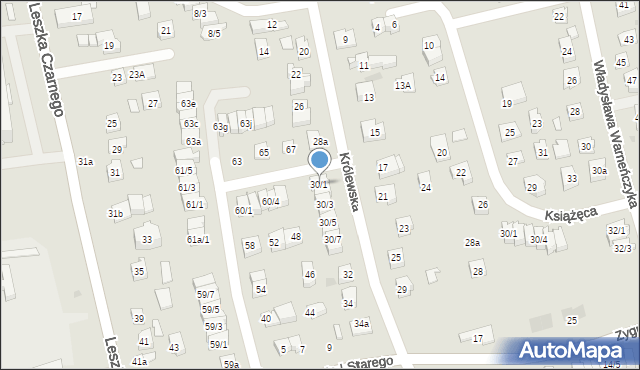 Rzeszów, Królewska, 30/1, mapa Rzeszów