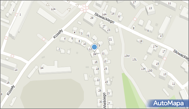 Sandomierz, Króla Kazimierza Wielkiego, 14, mapa Sandomierza