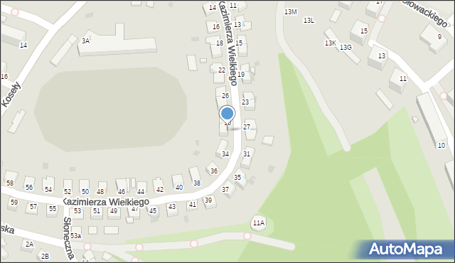 Sandomierz, Króla Kazimierza Wielkiego, 32, mapa Sandomierza