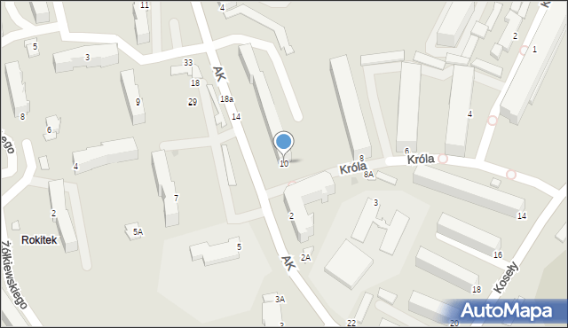 Sandomierz, Króla Tadeusza, por., 10, mapa Sandomierza