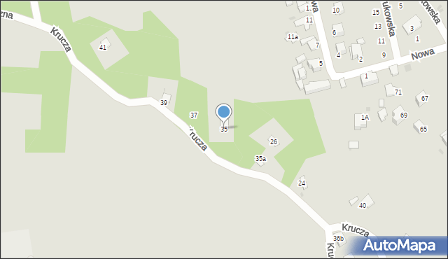 Sandomierz, Krucza, 35, mapa Sandomierza