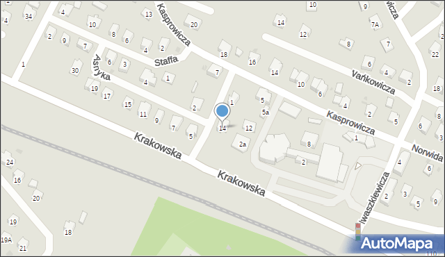 Sanok, Krakowska, 14, mapa Sanok