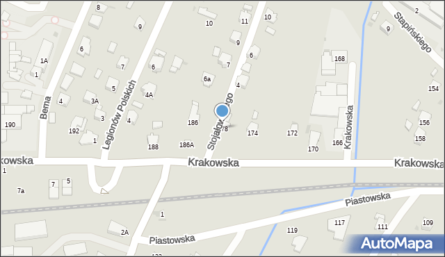 Sanok, Krakowska, 178, mapa Sanok