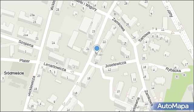 Sanok, Króla Jana III Sobieskiego, 22, mapa Sanok