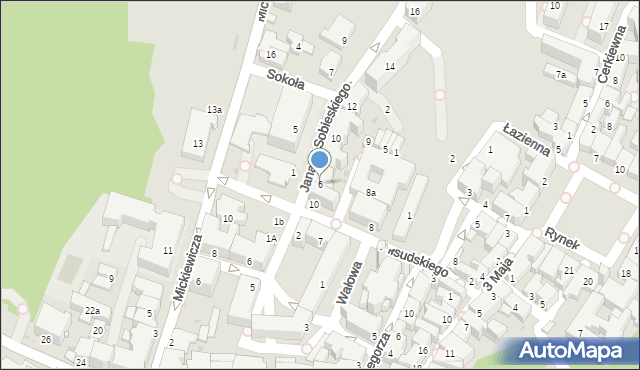 Sanok, Króla Jana III Sobieskiego, 6, mapa Sanok