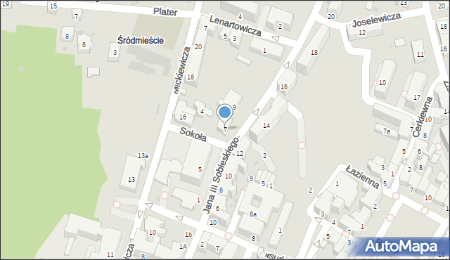 Sanok, Króla Jana III Sobieskiego, 7, mapa Sanok