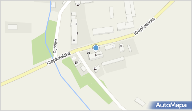 Ściborowice, Krapkowicka, 9, mapa Ściborowice