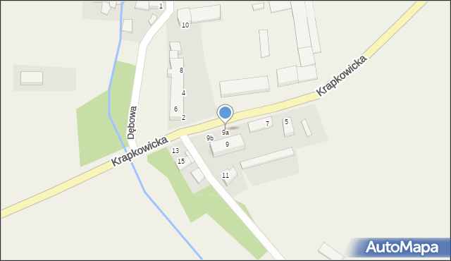 Ściborowice, Krapkowicka, 9a, mapa Ściborowice