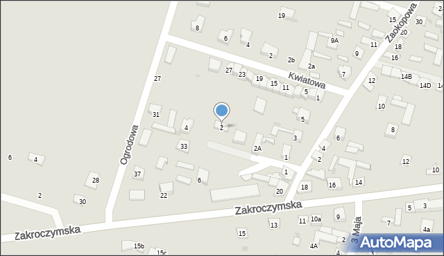 Serock, Krótka, 2, mapa Serock