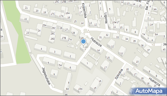 Siemianowice Śląskie, Króla Jana III Sobieskiego, 30, mapa Siemianowice Śląskie