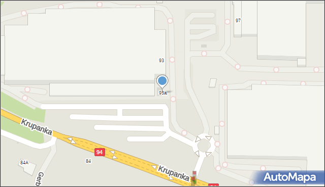 Siemianowice Śląskie, Krupanka Henryka, 93a, mapa Siemianowice Śląskie