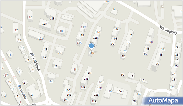 Siemianowice Śląskie, Króla Władysława Jagiełły, 11D, mapa Siemianowice Śląskie