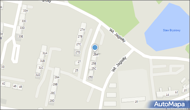 Siemianowice Śląskie, Króla Władysława Jagiełły, 25A, mapa Siemianowice Śląskie