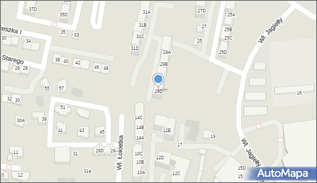 Siemianowice Śląskie, Króla Władysława Jagiełły, 29D, mapa Siemianowice Śląskie