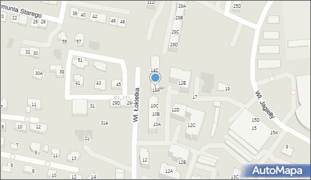 Siemianowice Śląskie, Króla Władysława Łokietka, 14A, mapa Siemianowice Śląskie