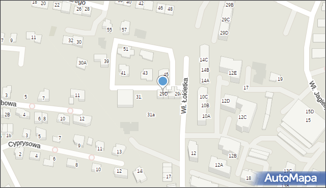 Siemianowice Śląskie, Króla Władysława Łokietka, 29D, mapa Siemianowice Śląskie