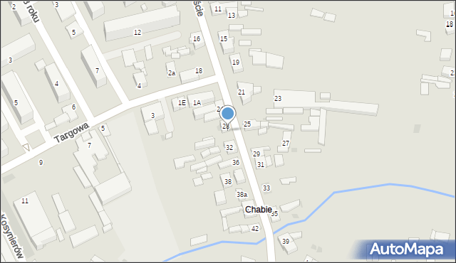 Sieradz, Krakowskie Przedmieście, 30, mapa Sieradz