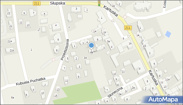 Sierakowice, Króla Jana III Sobieskiego, 4a, mapa Sierakowice