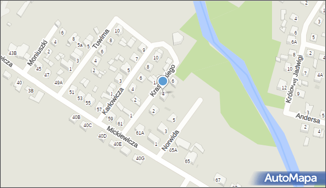 Sierpc, Krasińskiego Zygmunta, 4, mapa Sierpc