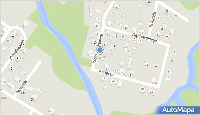 Sierpc, Królowej Jadwigi, 9, mapa Sierpc