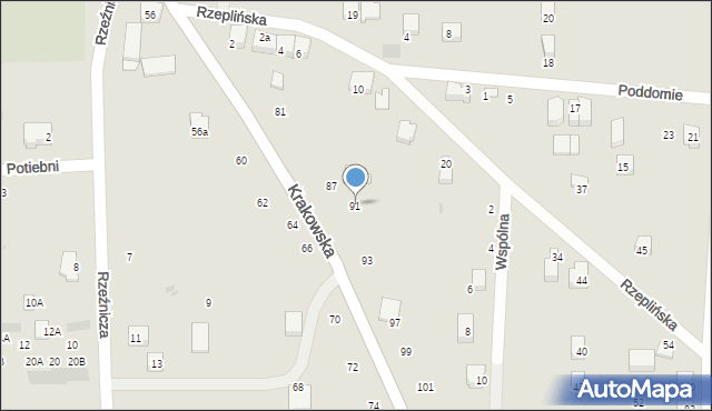 Skała, Krakowska, 91, mapa Skała