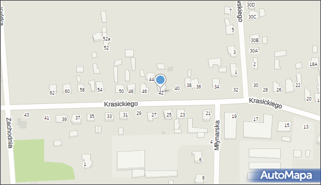 Skaryszew, Krasickiego Ignacego, bp., 42, mapa Skaryszew