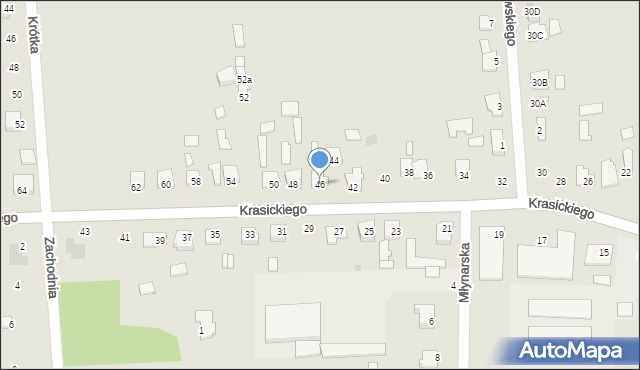 Skaryszew, Krasickiego Ignacego, bp., 46, mapa Skaryszew