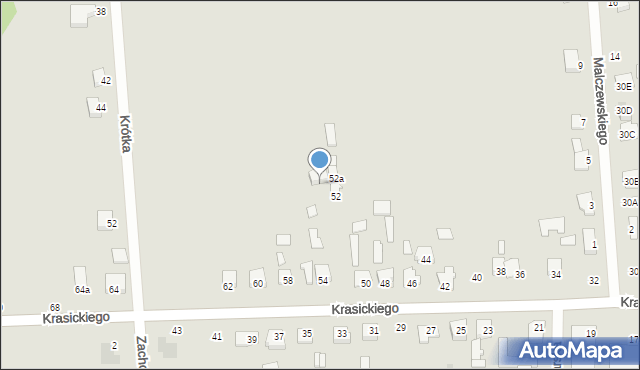 Skaryszew, Krasickiego Ignacego, bp., 54A, mapa Skaryszew