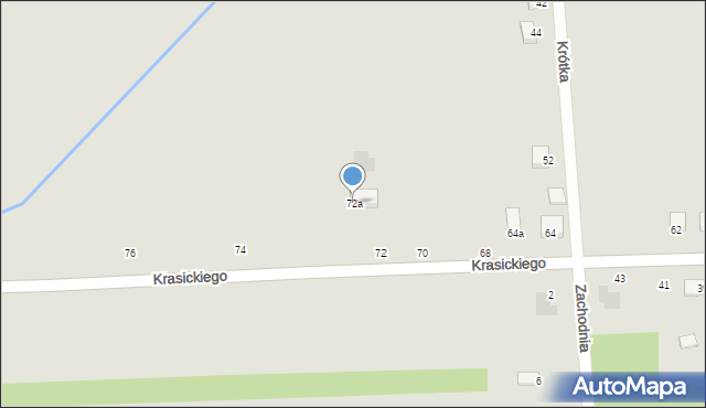 Skaryszew, Krasickiego Ignacego, bp., 72a, mapa Skaryszew