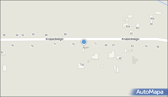 Skaryszew, Krasickiego Ignacego, bp., 73, mapa Skaryszew