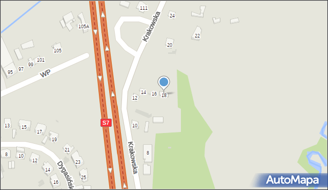 Skarżysko-Kamienna, Krakowska, 18, mapa Skarżysko-Kamienna