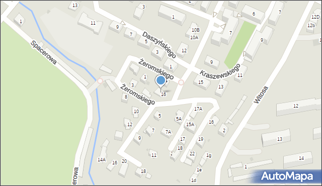 Skawina, Kraszewskiego Józefa Ignacego, 16, mapa Skawina