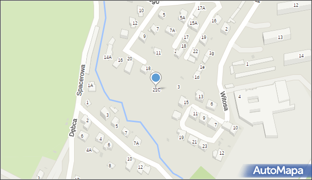 Skawina, Kraszewskiego Józefa Ignacego, 21C, mapa Skawina