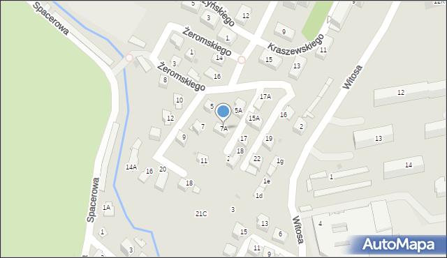 Skawina, Kraszewskiego Józefa Ignacego, 7A, mapa Skawina